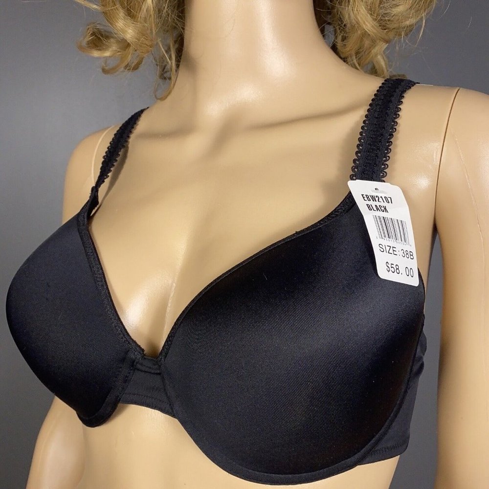 Essential Bodywear Bra EBW 2107 Black Lined Underwire Katie Multiple Sizes New